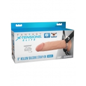 Полый страпон на ремнях 6’’ Hollow Silicone Strap-on - Pipedream - купить с доставкой в Бердске