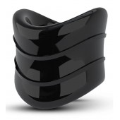 Черное эрекционное кольцо на мошонку Beef Ball Stretcher Snug X Long - Blush Novelties - в Бердске купить с доставкой