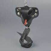 Черный кожаный брелок в форме кобры - Sitabella - купить с доставкой в Бердске