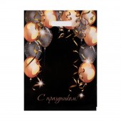 Пакет с вырубной ручкой и принтом в виде шариков (30х40 см) - Сима-Ленд - купить с доставкой в Бердске