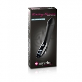 Вибратор с электростимуляцией Tickling Truman Black Edition - 27 см. - MyStim - купить с доставкой в Бердске