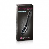 Вибратор с электростимуляцией Sizzling Simon Black Edition - 27 см. - MyStim - купить с доставкой в Бердске