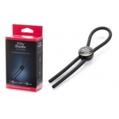Тёмно-серое эрекционное кольцо с зажимом Again and Again Adjustable Cock Ring - Fifty Shades of Grey - в Бердске купить с доставкой