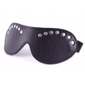 Черная маска с декором - БДСМ Арсенал - купить с доставкой в Бердске