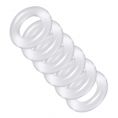 Комплект из 6 прозрачных эрекционных колец Ring Master Custom Ball Stretcher Kit - XR Brands - в Бердске купить с доставкой