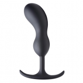 Черный массажер простаты с утяжелителями Premium Silicone Weighted Prostate Plug Large - 18,8 см. - XR Brands - в Бердске купить с доставкой