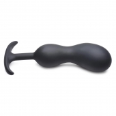 Черный массажер простаты с утяжелителями Premium Silicone Weighted Prostate Plug XL - 20,8 см. - XR Brands - в Бердске купить с доставкой