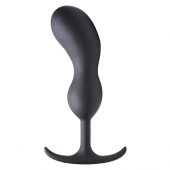 Черный массажер простаты с утяжелителями Premium Silicone Weighted Prostate Plug XL - 20,8 см. - XR Brands - в Бердске купить с доставкой