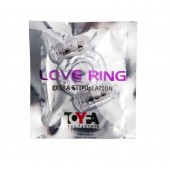 Прозрачное виброкольцо с двумя вибропульками - Toyfa Basic - в Бердске купить с доставкой