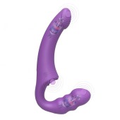 Фиолетовый безремневой страпон Straples Strap-On Dildo - Erokay - купить с доставкой в Бердске