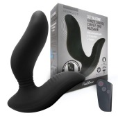 Черный вибромассажер простаты 3,5’’ Remote Control Curve P-spot Massager - 12 см. - Erokay - в Бердске купить с доставкой