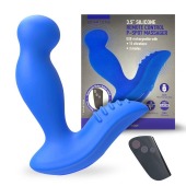 Синий вибромассажер простаты 3,5’’ Remote Control P-spot Massager - 12,5 см. - Erokay - в Бердске купить с доставкой