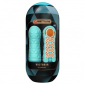 Аквамариновый мастурбатор Victoria - Baile - в Бердске купить с доставкой