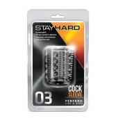 Прозрачная насадка с шипами и шишечками STAY HARD COCK SLEEVE 03 CLEAR - Blush Novelties - в Бердске купить с доставкой