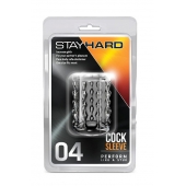 Прозрачная насадка с бороздками STAY HARD COCK SLEEVE 04 CLEAR - Blush Novelties - в Бердске купить с доставкой