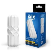 Белый силиконовый мастурбатор - Sex Expert - в Бердске купить с доставкой