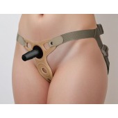 Женский пояс с коннектором и вагинальной пробкой - LOVETOY (А-Полимер) - купить с доставкой в Бердске