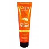 Гель с эффектом вибрации Lube Tube Vibe Medium Pina Colada - 100 мл. - ORGIE - купить с доставкой в Бердске