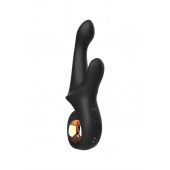 Черный вибратор-кролик Mystery - 22,5 см. - LoveStore