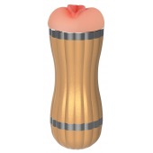 Мастурбатор-вагина с вибрацией в колбе Bevis - Boys of Toys - в Бердске купить с доставкой