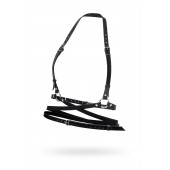 Черная кожаная портупея «Осанка» - Pecado - купить с доставкой в Бердске