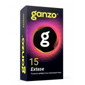 Презервативы анатомической формы с точечной и ребристой структурой Ganzo Extase - 15 шт. - Ganzo - купить с доставкой в Бердске