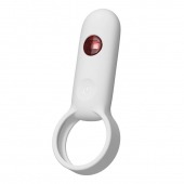 Белое эрекционное виброкольцо с пультом ДУ - Youvic - в Бердске купить с доставкой