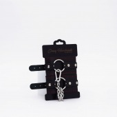 Черно-красные кожаные оковы - Crazy Handmade - купить с доставкой в Бердске