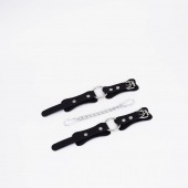 Черные кожаные наручники с кольцом - Crazy Handmade - купить с доставкой в Бердске