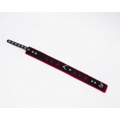 Черно-красный ошейник Sex - Crazy Handmade - купить с доставкой в Бердске