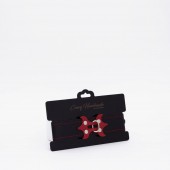 Черный ошейник с красным декором и строчкой - Crazy Handmade - купить с доставкой в Бердске