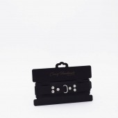 Черный ошейник из высококачественной натуральной кожи - Crazy Handmade - купить с доставкой в Бердске