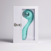 Бирюзовый вибромассажёр с деликатными токами - Youvic - купить с доставкой в Бердске