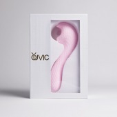 Розовый вибромассажёр с деликатными токами - Youvic - купить с доставкой в Бердске