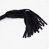 Черный кожаный флоггер - 45 см. - Crazy Handmade - купить с доставкой в Бердске