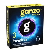 Супертонкие презервативы Ganzo Invisible - 3 шт. - Ganzo - купить с доставкой в Бердске