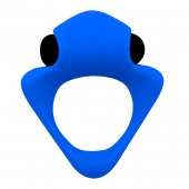 Синее эрекционное кольцо Wooomy Tribeс с вибрацией - Adrien Lastic - в Бердске купить с доставкой