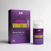 Стимулирующий гель с эффектом вибрации Blackberry Vibration - 15 мл. - INTT - купить с доставкой в Бердске