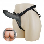 Черный полый мужской страпон London - 16,8 см. - Baile - купить с доставкой в Бердске