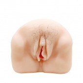 Телесный мастурбатор-вагина с оволосением и вибрацией - Baile - в Бердске купить с доставкой