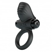 Черное эрекционное кольцо с вибрацией Adrien - Baile - в Бердске купить с доставкой