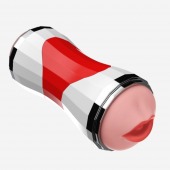 Двусторонний мастурбатор в колбе Power Grip Cup - вагина и ротик - Boys of Toys - в Бердске купить с доставкой