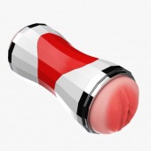 Двусторонний мастурбатор в колбе Power Grip Cup - вагина и ротик - Boys of Toys - в Бердске купить с доставкой