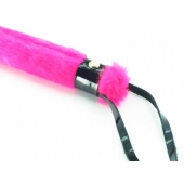 Нежная плеть с розовым мехом BDSM Light - 43 см. - БДСМ Арсенал - купить с доставкой в Бердске