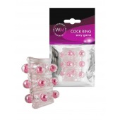 Прозрачная сквозная насадка на пенис с цветными шариками - Erowoman-Eroman - в Бердске купить с доставкой