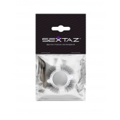 Эластичное кольцо с «ресничками» и 4 шариками - Sextaz - в Бердске купить с доставкой