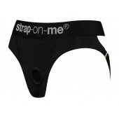Черные трусики для насадок Heroine Lingerie Harness - size XL - Strap-on-me - купить с доставкой в Бердске