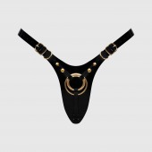 Черный пояс для фиксации насадок Strap-On-Me Leatherette Harness Fabulous - Strap-on-me - купить с доставкой в Бердске