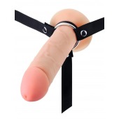 Мужской полый страпон на регулируемых ремешках - 22 см. - Sex Expert - купить с доставкой в Бердске