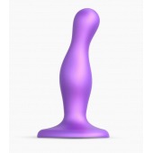 Фиолетовая насадка Strap-On-Me Dildo Plug Curvy size S - Strap-on-me - купить с доставкой в Бердске